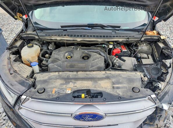 2FMPK4K9XHBB20485 2017 FORD EDGE Black Вид задньої частини салону