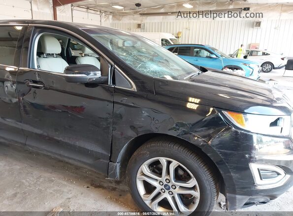 2FMPK4K9XHBB46956 2017 FORD EDGE Black ხელსაწყოთა პანელის ხედი