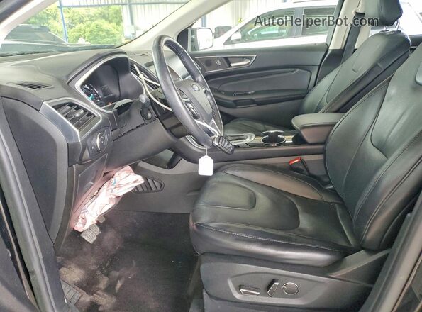 2FMPK4K9XHBB75664 2017 FORD EDGE Black Вид салону спереду