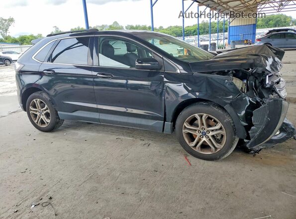 2FMPK4K9XHBB75664 2017 FORD EDGE Black Передня права чверть