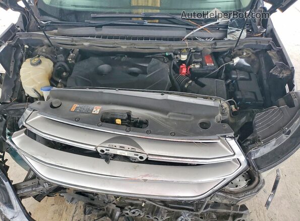 2FMPK4K9XHBB75664 2017 FORD EDGE Black Вид підкапотного простору