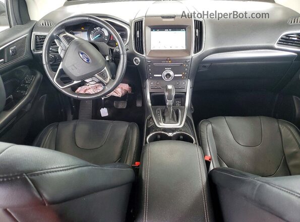 2FMPK4K9XHBB75664 2017 FORD EDGE Black Вид панелі приладів