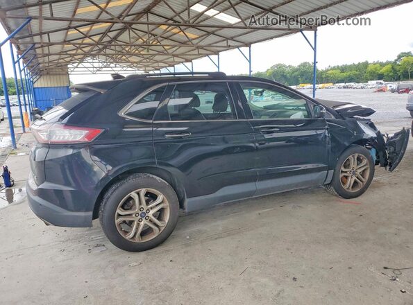 2FMPK4K9XHBB75664 2017 FORD EDGE Black Задня права чверть