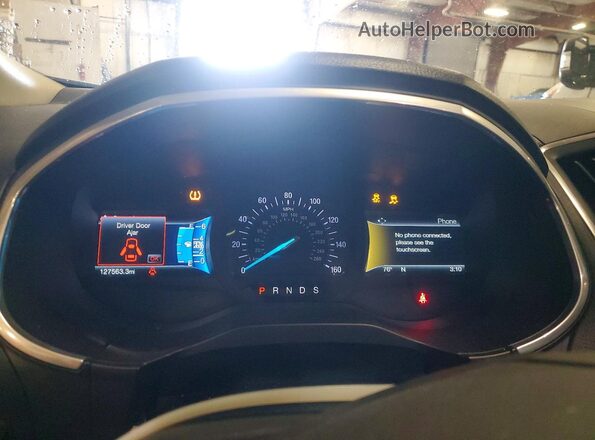 2FMPK4K9XHBB98944 2017 FORD EDGE Tan Vista del cuadro de instrumentos