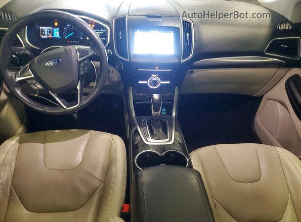 2FMPK4K9XHBB98944 2017 FORD EDGE Tan Vista del salpicadero