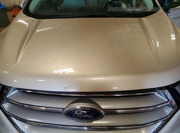 2FMPK4K9XHBB98944 2017 FORD EDGE Tan Vista del compartimento del motor