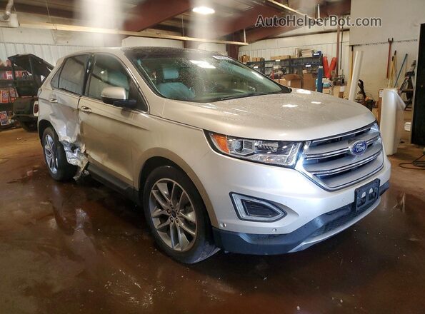 2FMPK4K9XHBB98944 2017 FORD EDGE Tan Delantero derecho