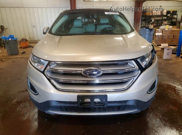 2FMPK4K9XHBB98944 2017 FORD EDGE Tan Vista frontal