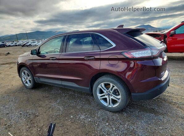 2FMPK4K9XHBC10333 2017 FORD EDGE Burgundy Tył lewy