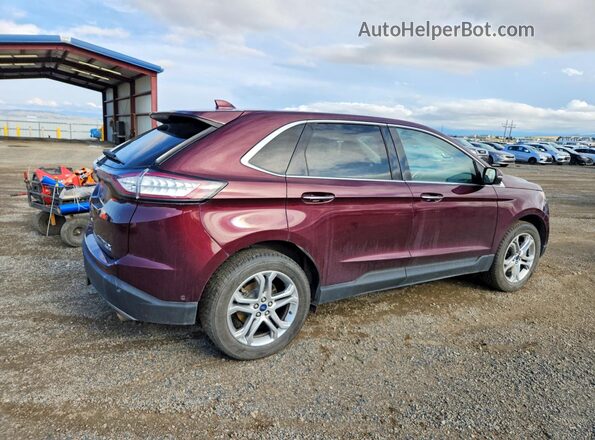 2FMPK4K9XHBC10333 2017 FORD EDGE Burgundy Tył prawy