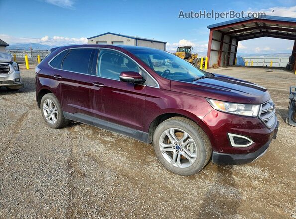 2FMPK4K9XHBC10333 2017 FORD EDGE Burgundy Przód prawy