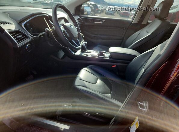 2FMPK4K9XHBC10333 2017 FORD EDGE Burgundy Widok wnętrza z przodu
