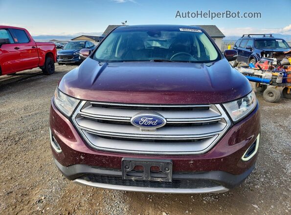2FMPK4K9XHBC10333 2017 FORD EDGE Burgundy Widok z przodu