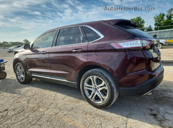 2FMPK4K9XJBB21187 2018 FORD EDGE Maroon უკანა მარცხენა
