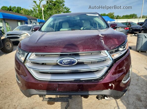 2FMPK4K9XJBB21187 2018 FORD EDGE Maroon წინა ხედი