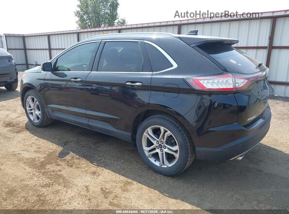 2FMPK4K9XJBC15800 2018 FORD EDGE Black Rear left