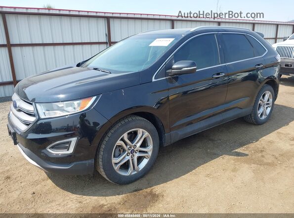 2FMPK4K9XJBC15800 2018 FORD EDGE Black Front left