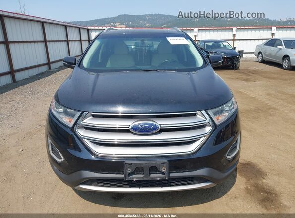 2FMPK4K9XJBC15800 2018 FORD EDGE Black Instrument cluster view