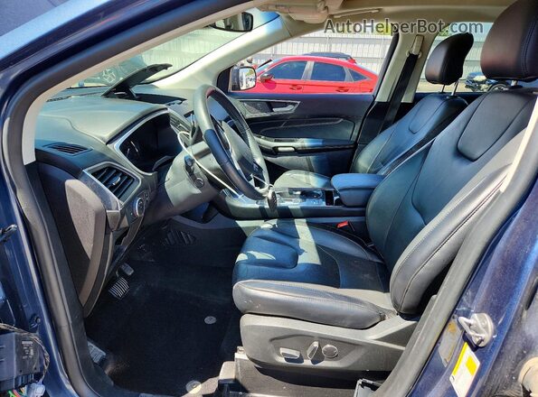 2FMPK4K9XKBB20302 2019 FORD EDGE Синий Вид салона спереди
