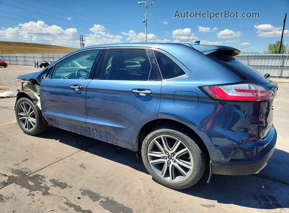 2FMPK4K9XKBB20302 2019 FORD EDGE Синий Задняя левая четверть