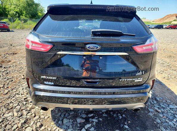 2FMPK4K9XKBB72979 2019 FORD EDGE Black Widok z tyłu