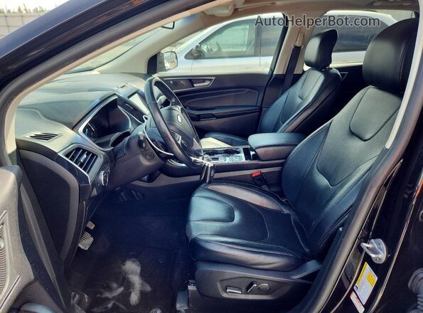 2FMPK4K9XKBC27933 2019 FORD EDGE Black წინა სალონის ხედი