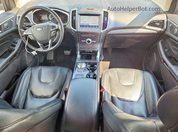 2FMPK4K9XKBC27933 2019 FORD EDGE Black წინა პანელის ხედი