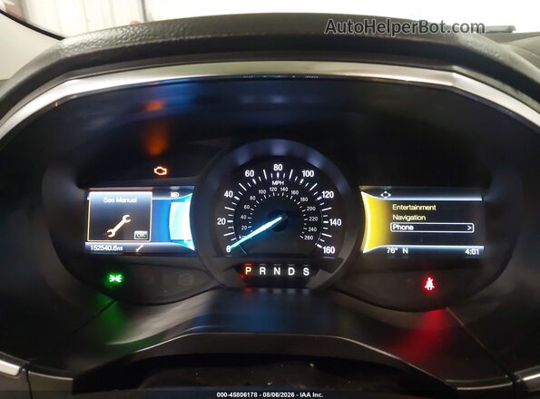 2FMPK4K9XLBB55939 2020 FORD EDGE Black Widok tylnych siedzeń