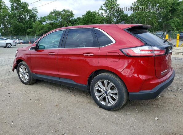 2FMPK4K9XNBA53026 2022 FORD EDGE Red Հետևի ձախ