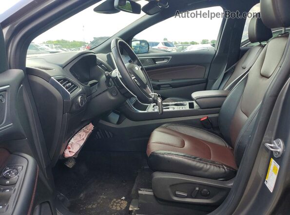 2FMPK4K9XNBA99441 2022 FORD EDGE Gray Widok wnętrza z przodu