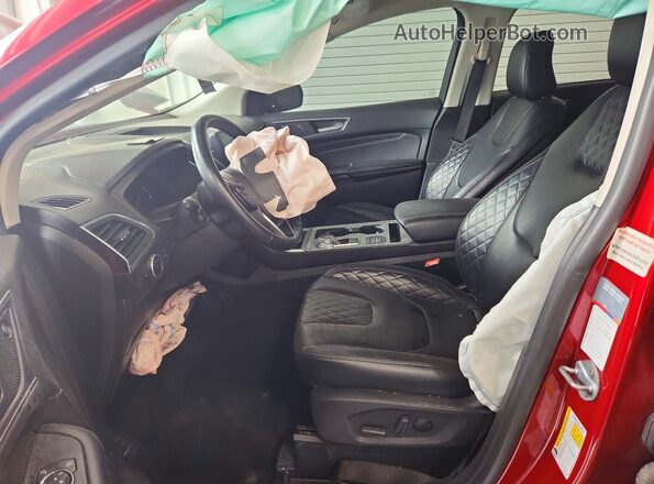 2FMPK4K9XPBA15413 2023 FORD EDGE Красный Вид салона спереди