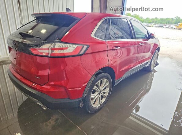 2FMPK4K9XPBA15413 2023 FORD EDGE Красный Задняя правая четверть