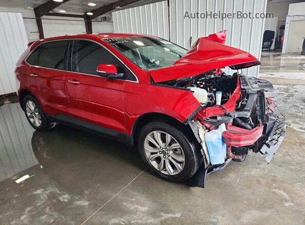 2FMPK4K9XPBA15413 2023 FORD EDGE Красный Передняя правая четверть