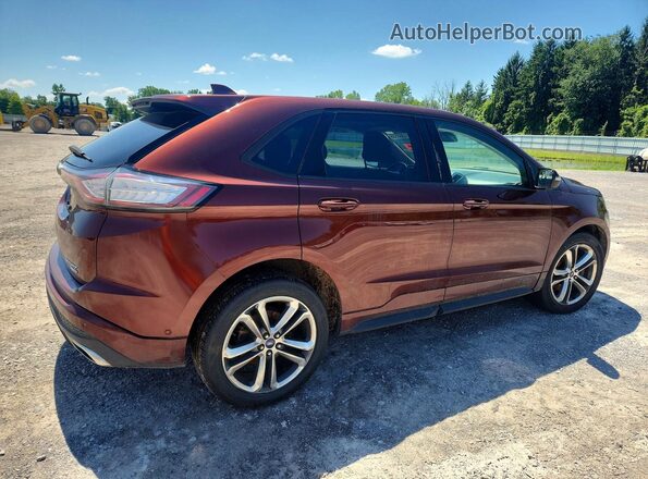 2FMTK4AP2FBB84676 2018 FORD EDGE Brown Rear right