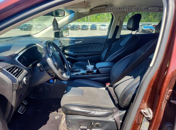 2FMTK4AP2FBB84676 2018 FORD EDGE Brown Front interior view