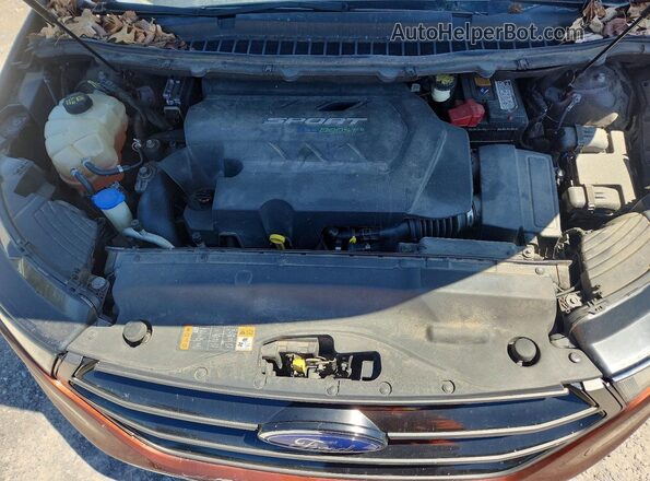 2FMTK4AP2FBB84676 2018 FORD EDGE Brown Rear interior view