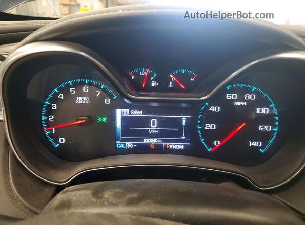 2G1105S30H9101199 2017 CHEVROLET IMPALA Blue Вид щитка приладів