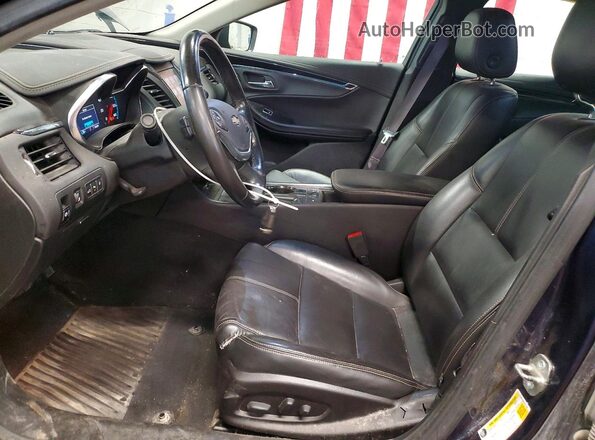 2G1105S30H9101199 2017 CHEVROLET IMPALA Blue Вид салону спереду