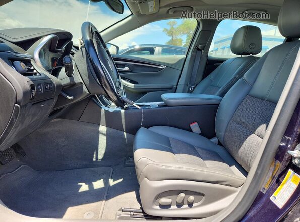 2G1105S30J9100043 2018 CHEVROLET IMPALA Blue წინა სალონის ხედი