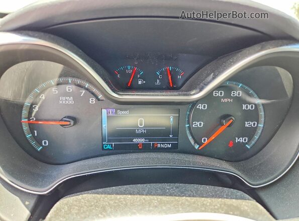 2G1105S30J9100043 2018 CHEVROLET IMPALA Blue ხელსაწყოთა პანელის ხედი