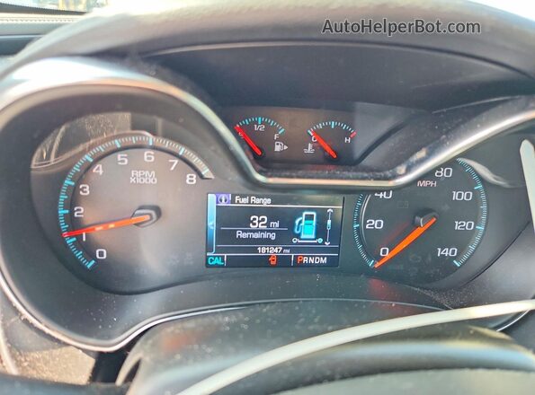 2G1105S30J9120227 2018 CHEVROLET IMPALA Blue Widok zestawu wskaźników