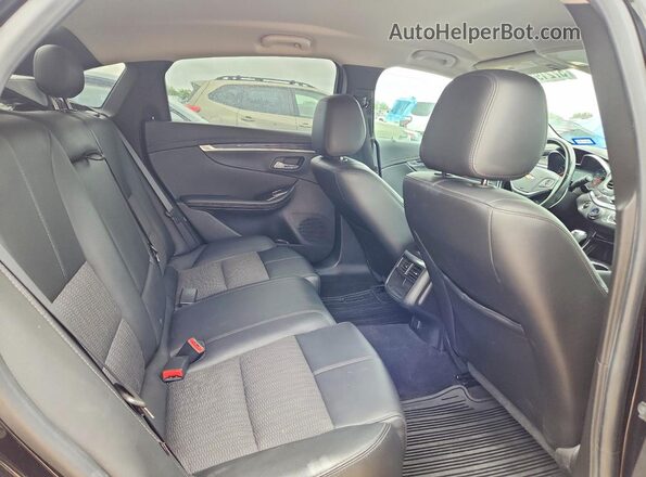 2G1105S30J9150845 2018 CHEVROLET IMPALA Black Вид задніх сидінь