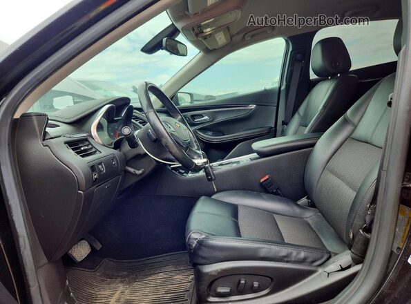 2G1105S30J9150845 2018 CHEVROLET IMPALA Black Вид салону спереду
