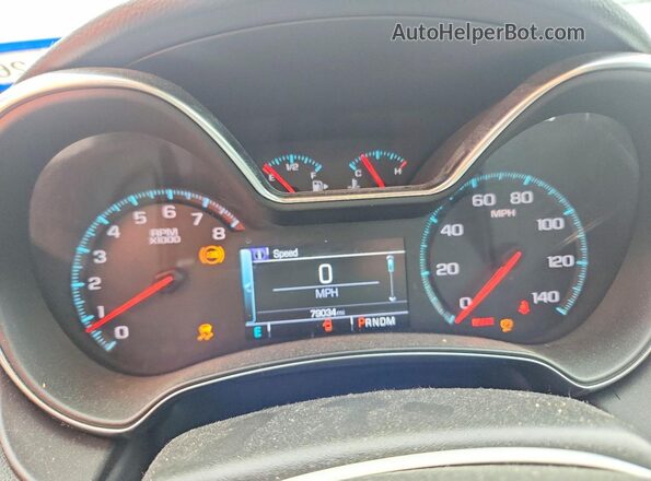2G1105S30J9150845 2018 CHEVROLET IMPALA Black Вид щитка приладів