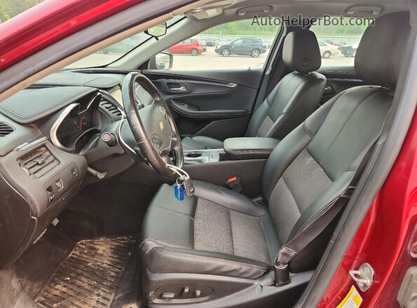 2G1105S31J9138980 2018 CHEVROLET IMPALA Red Widok wnętrza z przodu