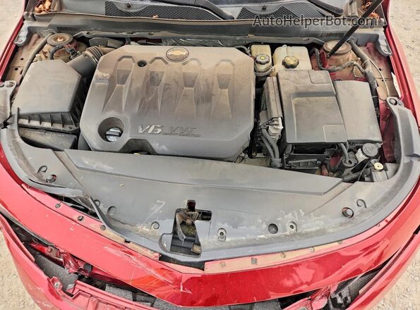 2G1105S31J9138980 2018 CHEVROLET IMPALA Red Widok wnętrza z tyłu