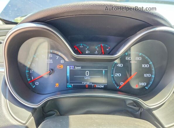 2G1105S32J9175536 2018 CHEVROLET IMPALA Blue ხელსაწყოთა პანელის ხედი