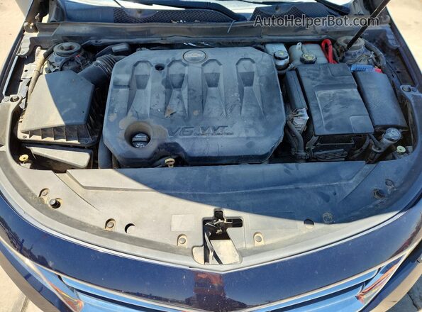 2G1105S32J9175536 2018 CHEVROLET IMPALA Blue უკანა სალონის ხედი