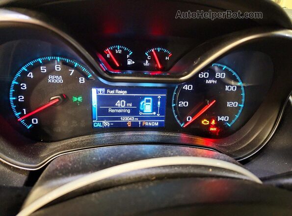 2G1105S32K9140786 2019 CHEVROLET IMPALA Silver Вид щитка приладів