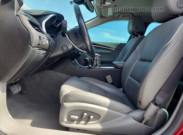 2G1105S32K9144059 2019 CHEVROLET IMPALA Maroon Vista interior delantera